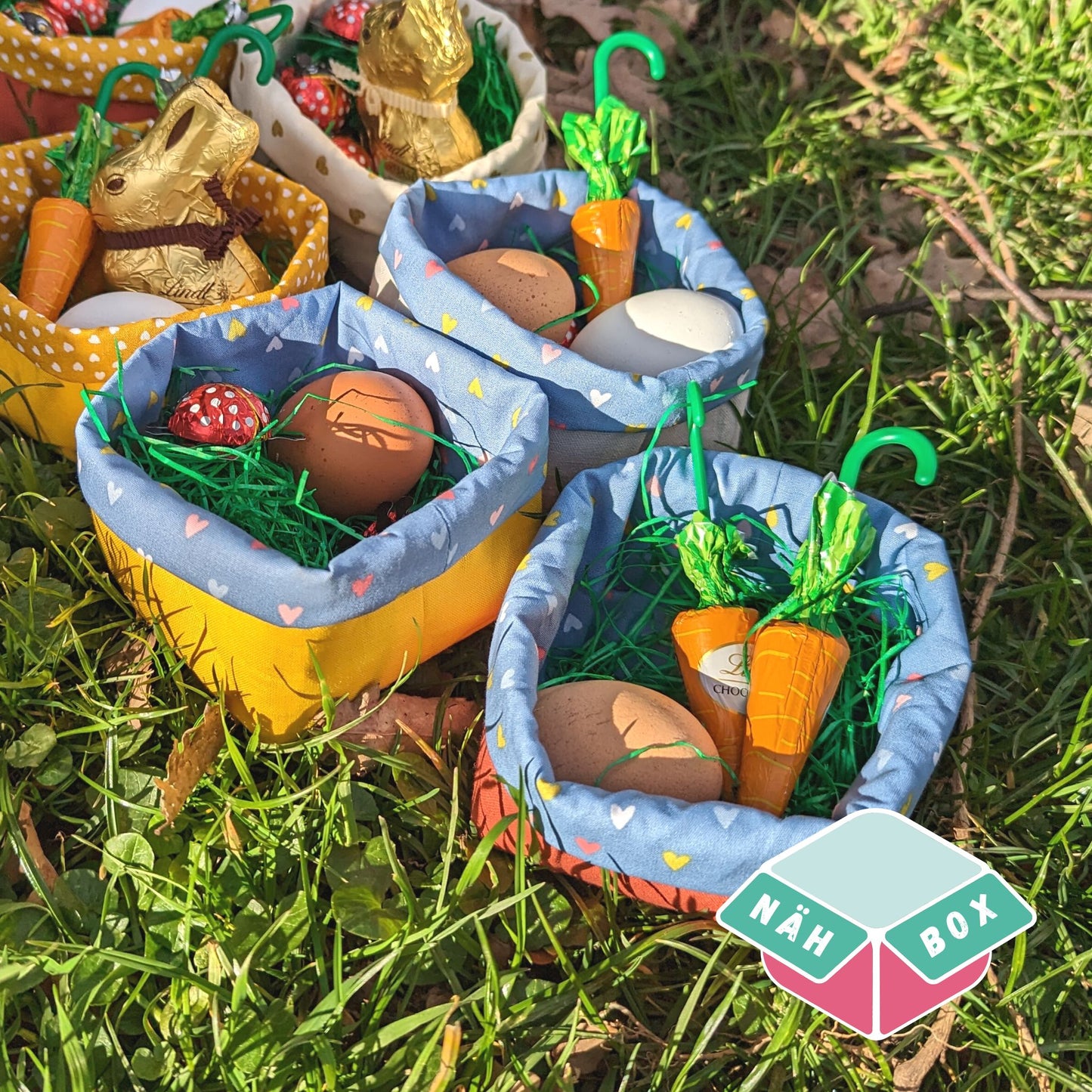 Utensilo nähen mit Nähpaket für Anfänger // Weihnachtsstoffe // 3 Mini-Utensilo im Set