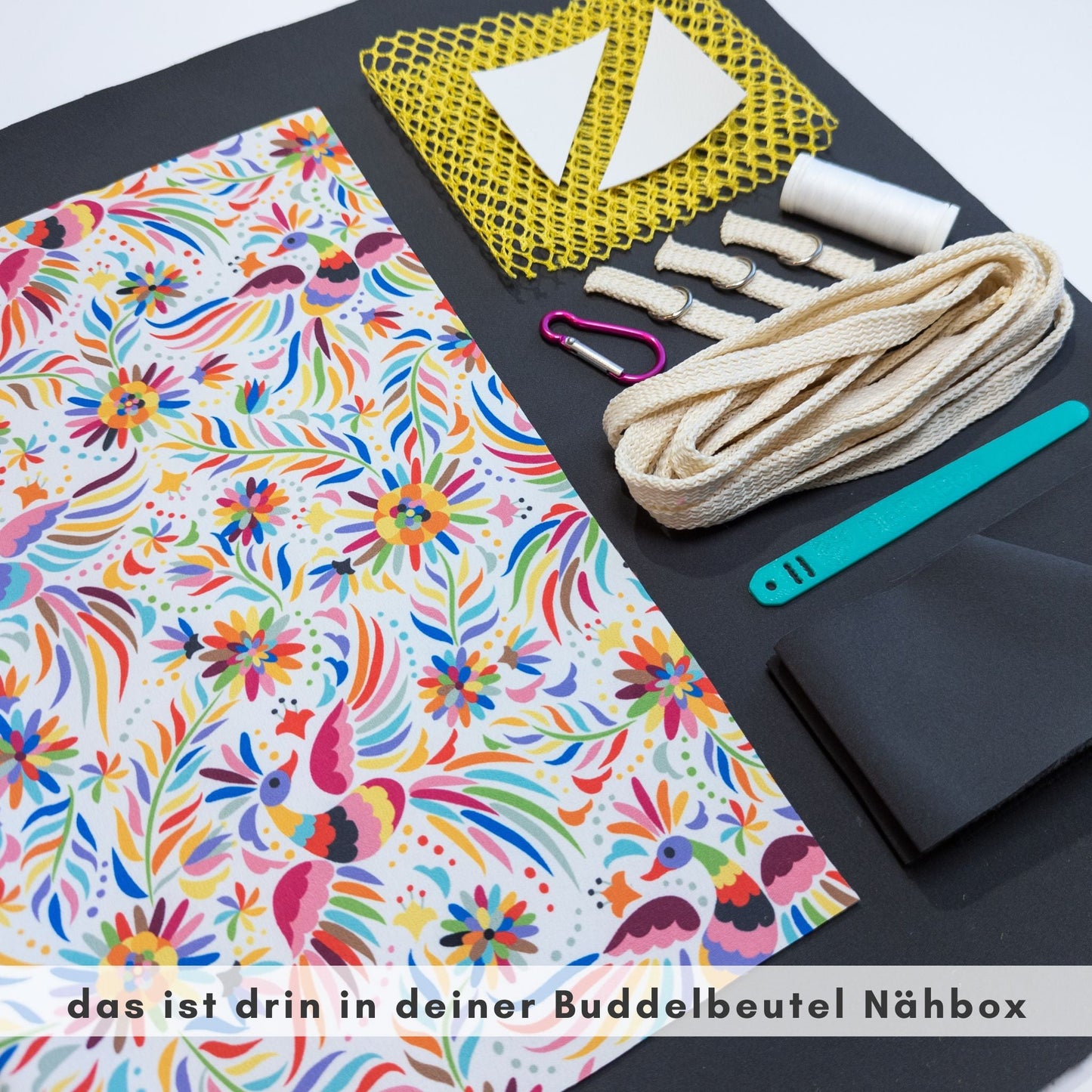 Großer Buddelbeutel: NEON Turnbeutel nähen als Tasche für Sandspielzeug