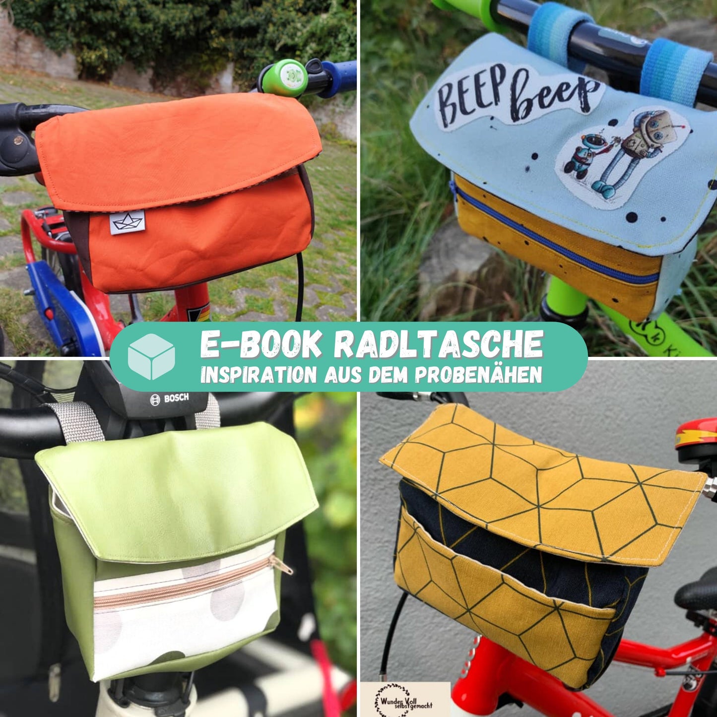 Die Radltasche - Lenkertasche für Kinderräder selber nähen