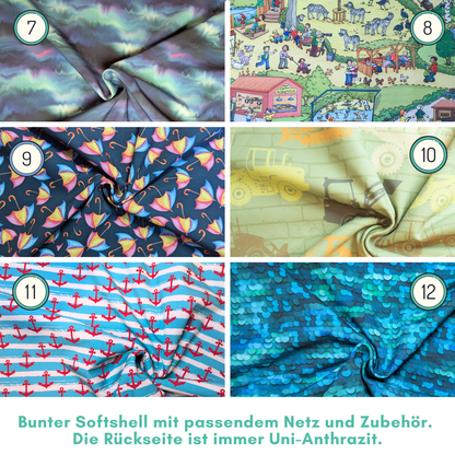 Großer Buddelbeutel: Turnbeutel nähen als Tasche für Sandspielzeug