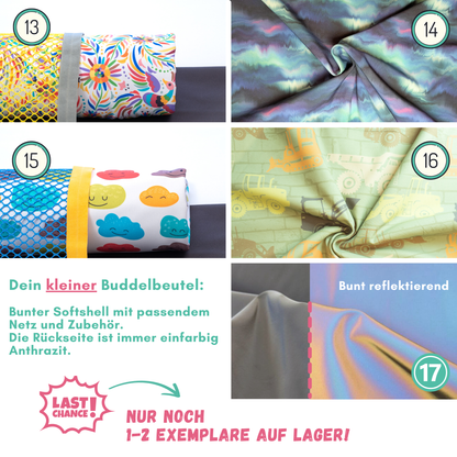 Kleiner Buddelbeutel: Turnbeutel nähen als Sandspielzeug Aufbewahrung