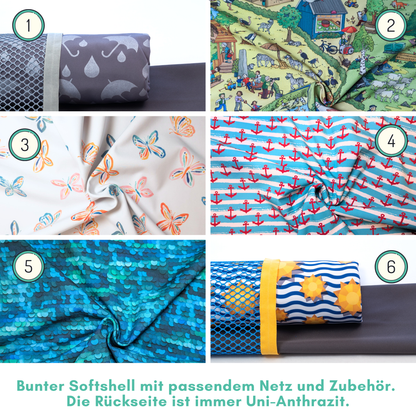 Kleine Netztasche für Sandspielzeug Aufbewahrung