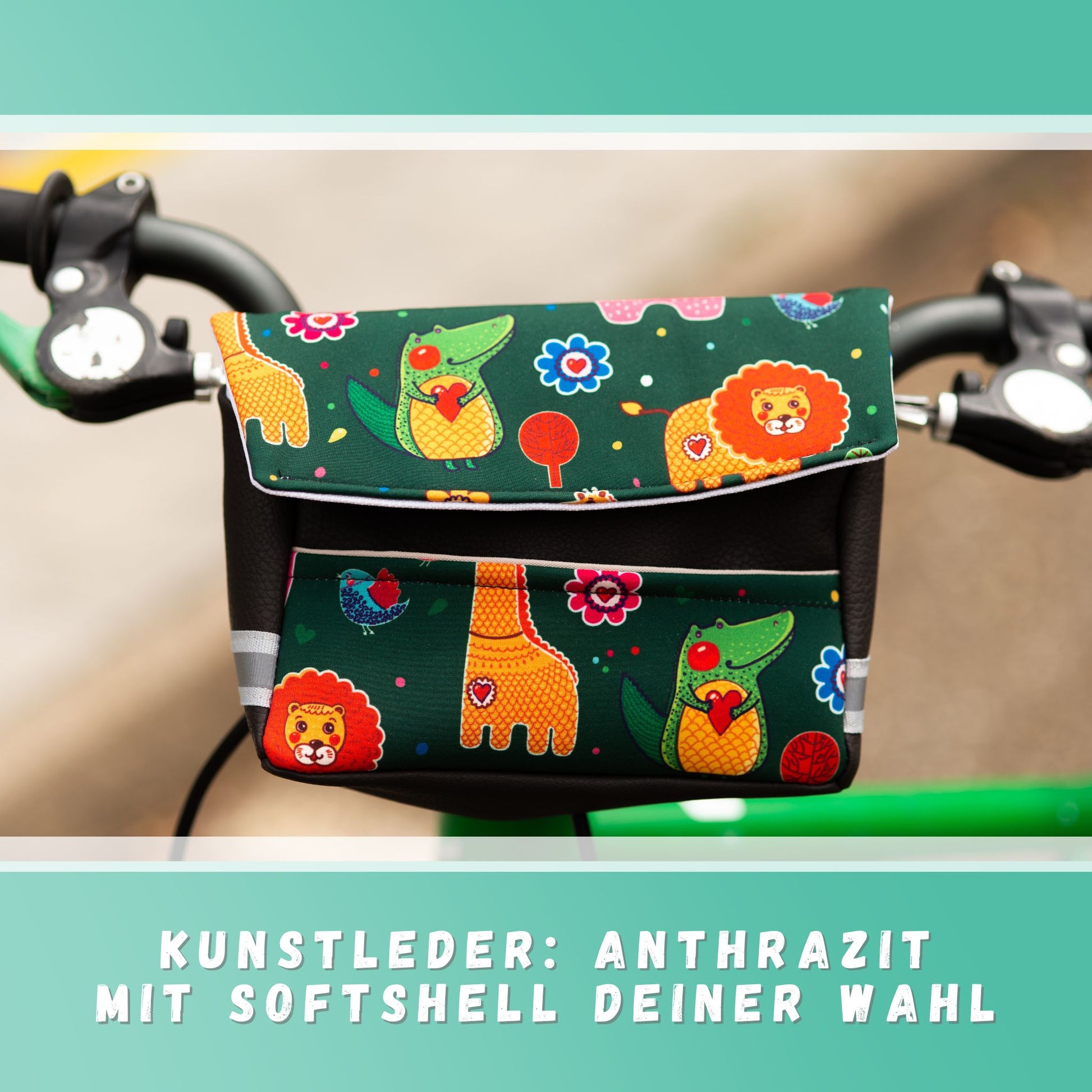 lenkertasche selbst genäht Lenkertasche nähen mit Nähset für Anfänger