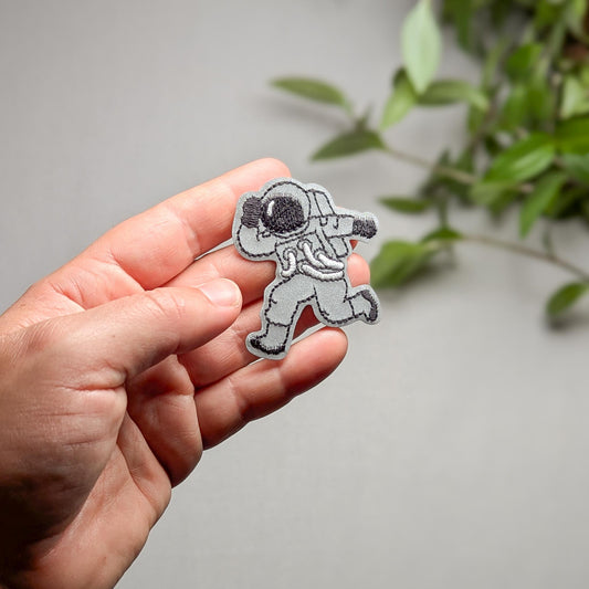 Astronaut Patch zum Aufbügeln, Reflektierend