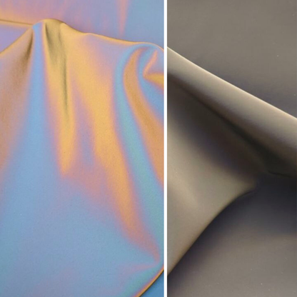 Softshell Stoff Reflekor schillernd // wasserabweisender Stoff schwarz Softshell Meterware (50cm) (Kopie)