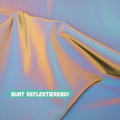 Softshell Stoff Reflekor schillernd // wasserabweisender Stoff schwarz Softshell Meterware (50cm) (Kopie)