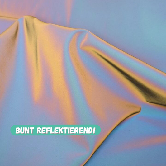 Softshell Stoff Reflekor schillernd // wasserabweisender Stoff schwarz Softshell Meterware (50cm) (Kopie)
