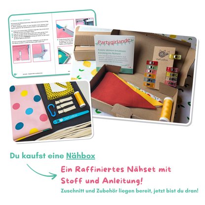 Großer Buddelbeutel: Turnbeutel nähen als Tasche für Sandspielzeug