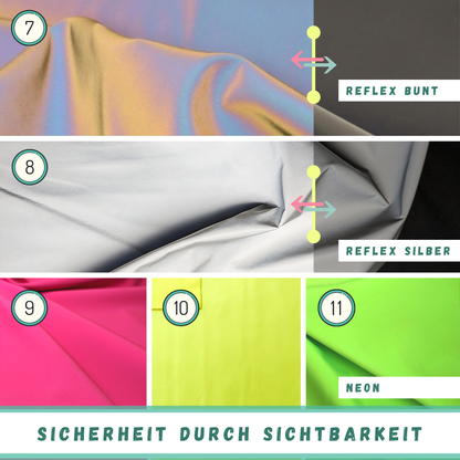 Lenkertasche Kinder nähen mit Nähset mit Stoff und Anleitung - Blau