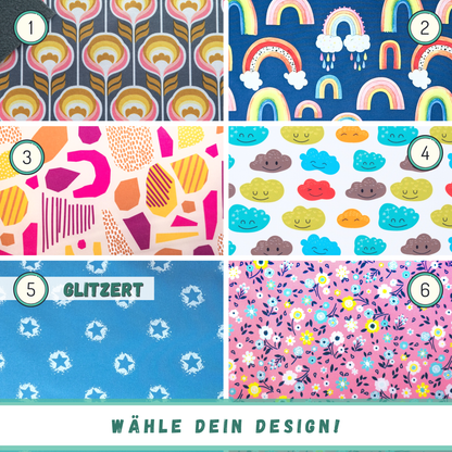 Lenkertasche nähen mit Nähset mit Stoff und Anleitung - Weiß
