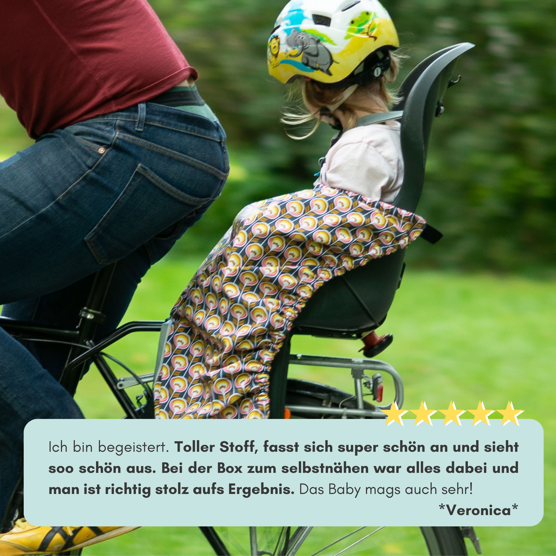 fahrrad kindersitz decke Kinder Fahrradsitz Beinwärmer // Wind- und Wetterschutz "Snugly" – DieFuxBox
