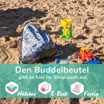 Große Netztasche für Sandspielzeug // Sandkasten Spielzeug Rucksack