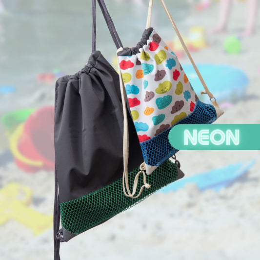 Große Netztasche für Sandspielzeug // NEON // Sandspielzeug Aufbewahrung